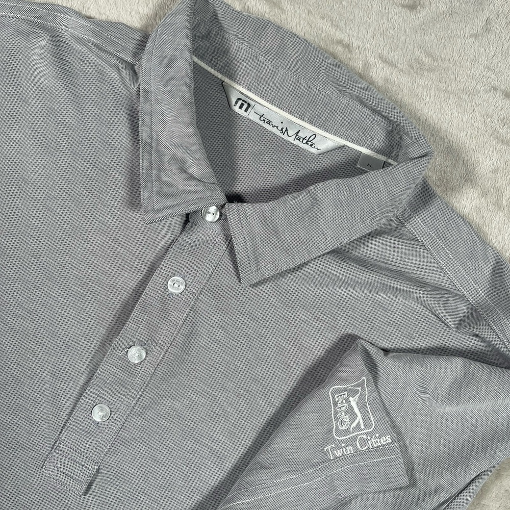 Travis Mathew Pima Cotton Golf Polo TPC Twin Cites Men's XL Gray PGA